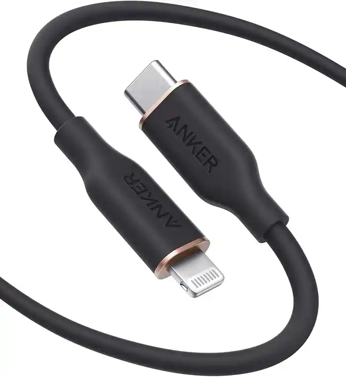 Anker PowerLine Soft USB-C to Lightning Cable 3ft - Black